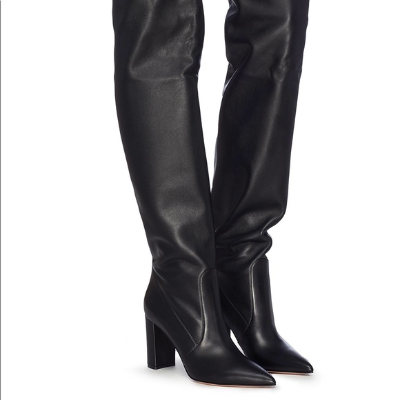 morgan 85 leather thigh high boots - Picture 3 of 8